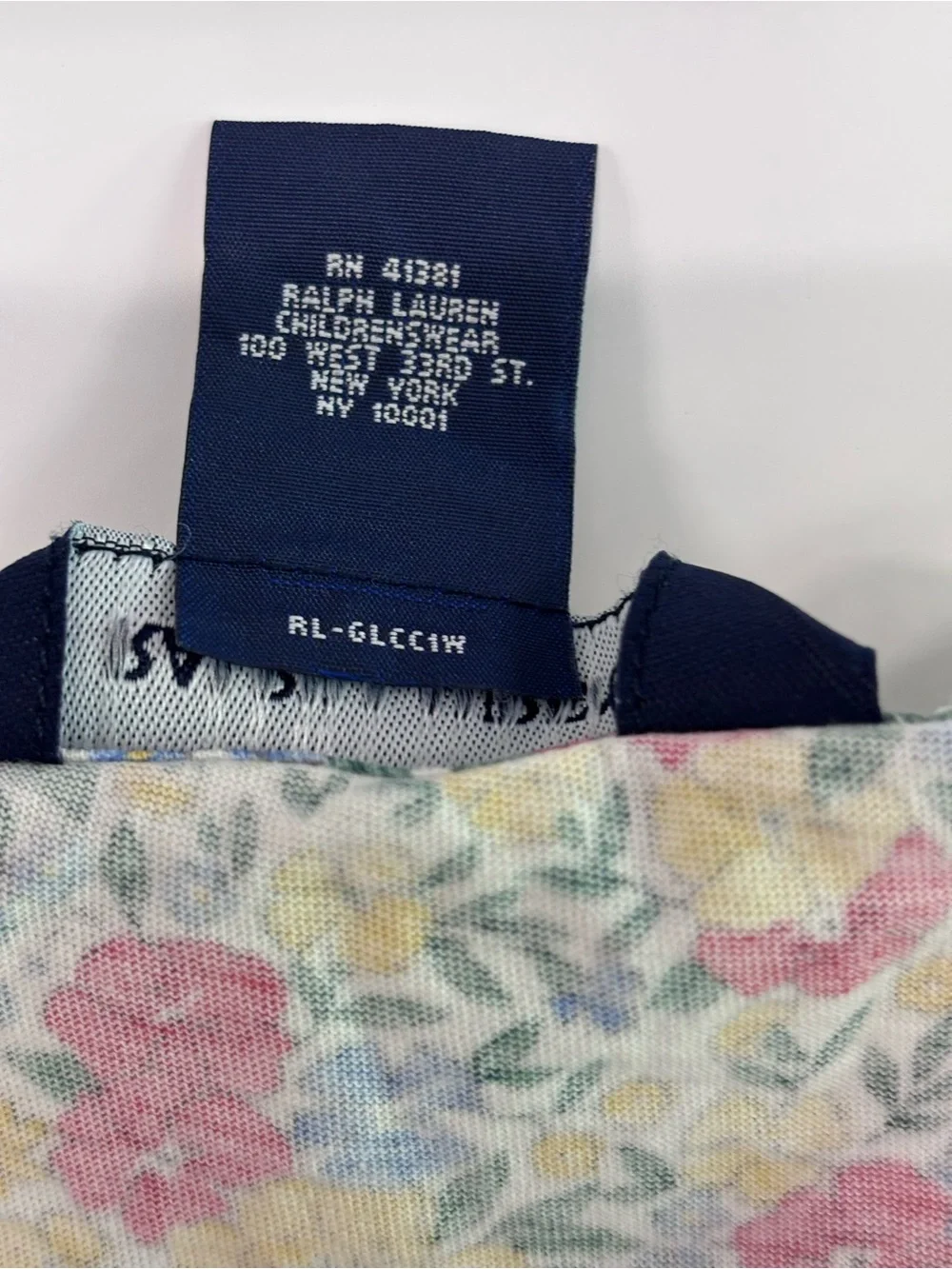 Girls Ralph Lauren Floral romper Size L 12/14 100% Pima Cotton Spaghetti Strap